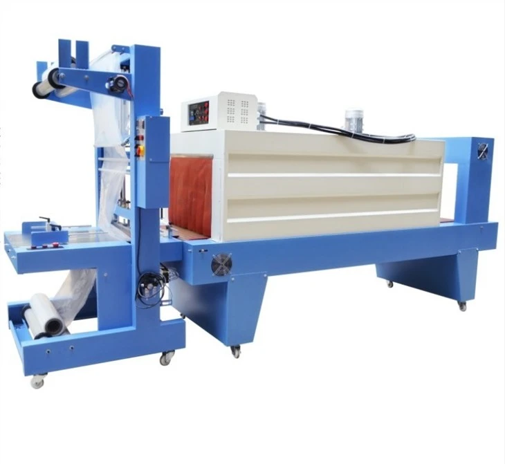 Automatic PE Film Shrink Wrapping Machiine For Beer Juice Water Bottles